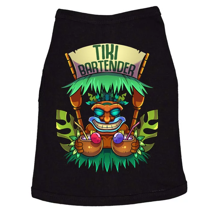 Tiki Bartender Kahuna Tropical Drinks Cocktails Luao Party Doggie Tank