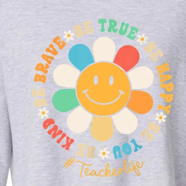 Teacher Be Kind Teacher Students Women Teacher's Day Cropped Pullover Crew