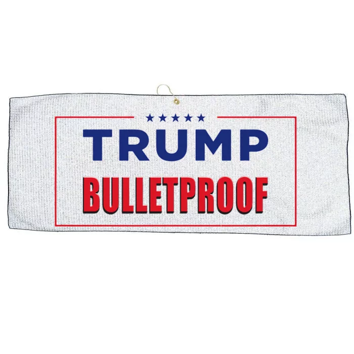 Trump Bulletproof Love And Support America Large Microfiber Waffle Golf Towel