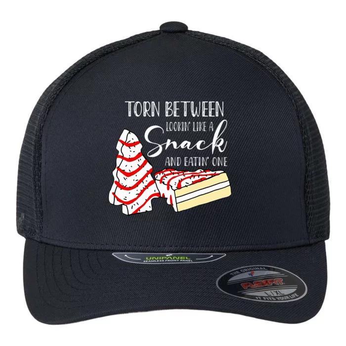 Torn Between Looking' Like A Snack And Eating' One Christmas Flexfit Unipanel Trucker Cap