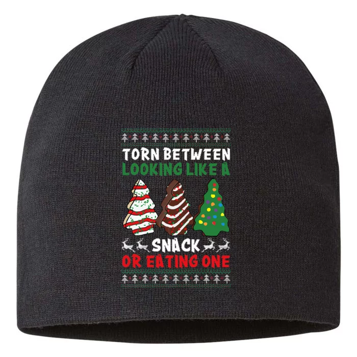 Torn Between Looking Like A Snack Or Eating One Christmas 8 1/2in Sustainable Knit Beanie