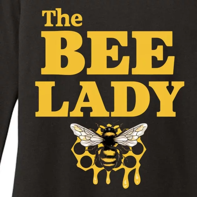 The Bee Lady Beekeeper Apiculture Bee Keeper Honeybees Beekeeping Bee Lovers Womens CVC Long Sleeve Shirt