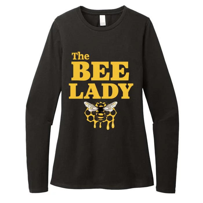 The Bee Lady Beekeeper Apiculture Bee Keeper Honeybees Beekeeping Bee Lovers Womens CVC Long Sleeve Shirt