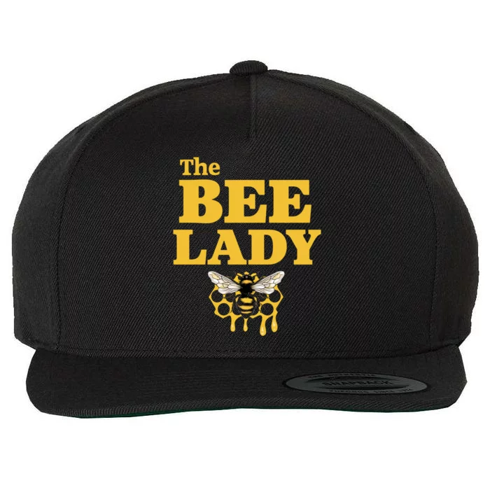 The Bee Lady Beekeeper Apiculture Bee Keeper Honeybees Beekeeping Bee Lovers Wool Snapback Cap