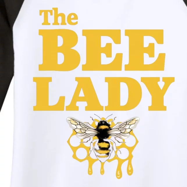 The Bee Lady Beekeeper Apiculture Bee Keeper Honeybees Beekeeping Bee Lovers Women's Tri-Blend 3/4-Sleeve Raglan Shirt