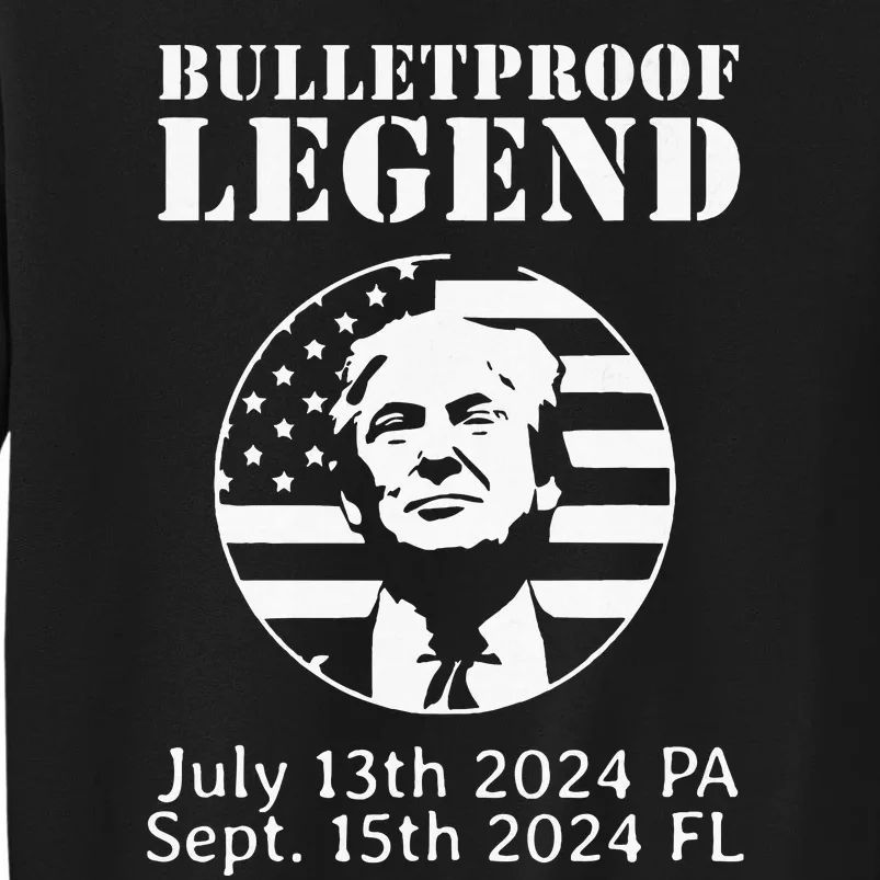 Trump Bulletproof Legend You Missed Again Twice Pa Fl Golf Sweatshirt