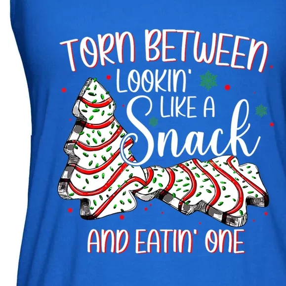 Torn Between Looking Like A Snack Or Eating One Christmas Gift Ladies Essential Flowy Tank