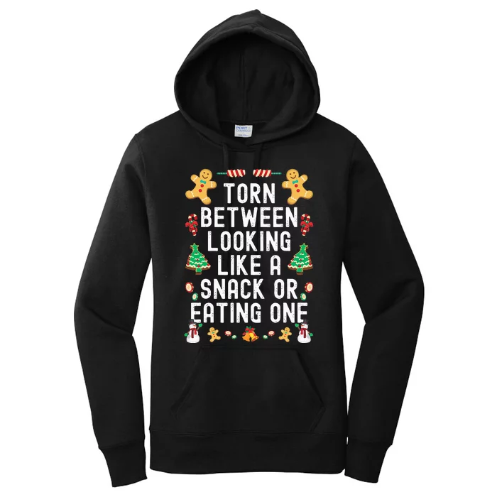 Torn Between Looking Like A Snack And Eating One Xmas Tree Women's Pullover Hoodie