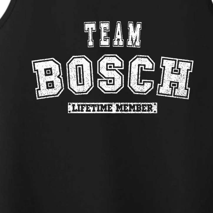 Team Bosch Lifetime Member Family Last Name Performance Tank