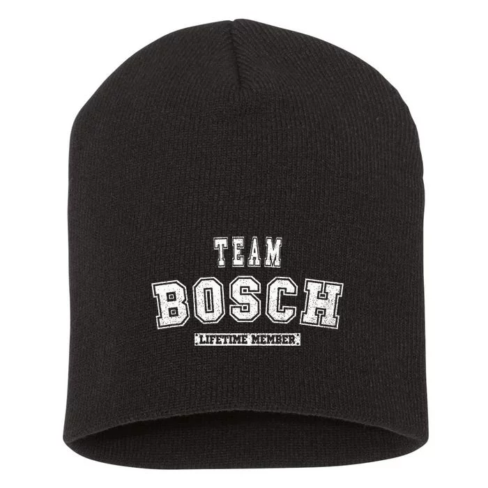 Team Bosch Lifetime Member Family Last Name Short Acrylic Beanie