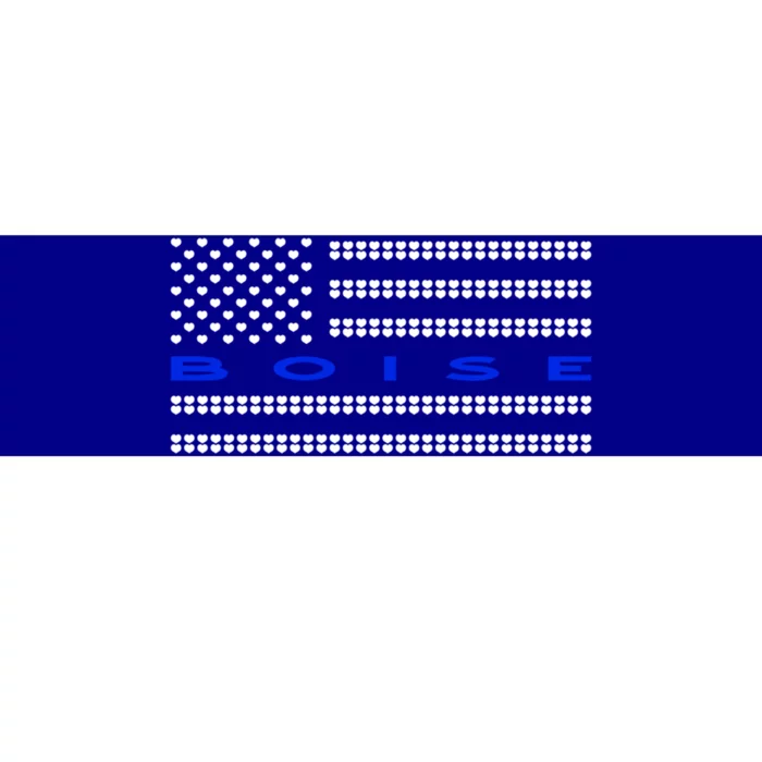 Thin Blue Line Heart Boise Idaho Police Officer Id Cops Gift Bumper Sticker