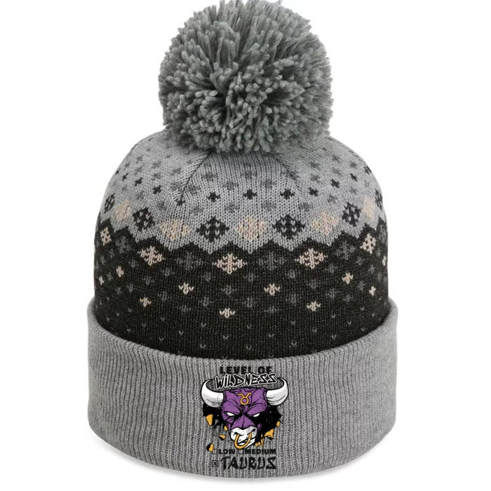 Taurus Bull Level Of Wildness The Baniff Cuffed Pom Beanie