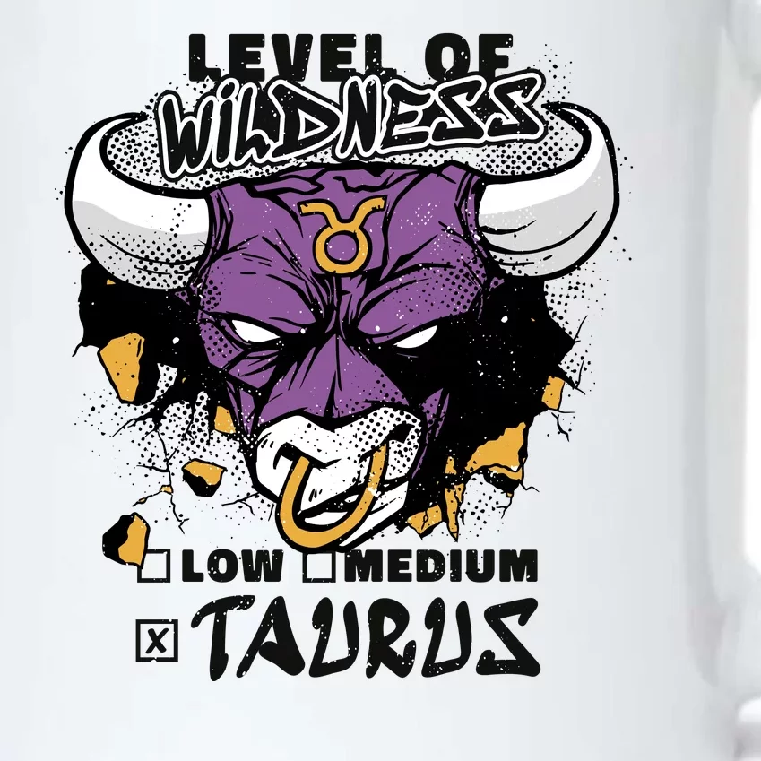 Taurus Bull Level Of Wildness Black Color Changing Mug