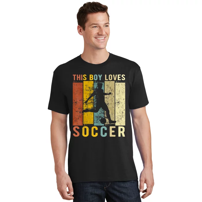 This Boy Loves Soccer Boy Soccer T-Shirt