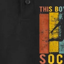 This Boy Loves Soccer Boy Soccer Dry Zone Grid Performance Polo