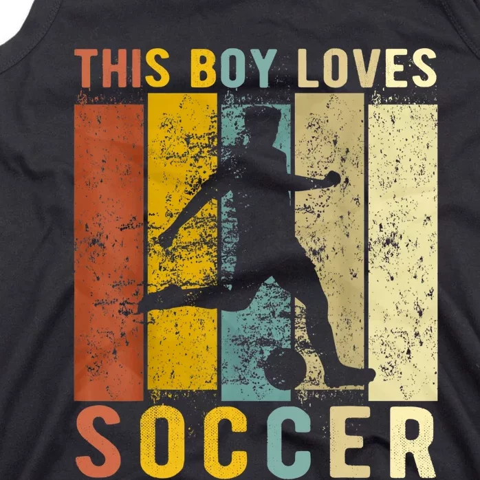 This Boy Loves Soccer Boy Soccer Tank Top