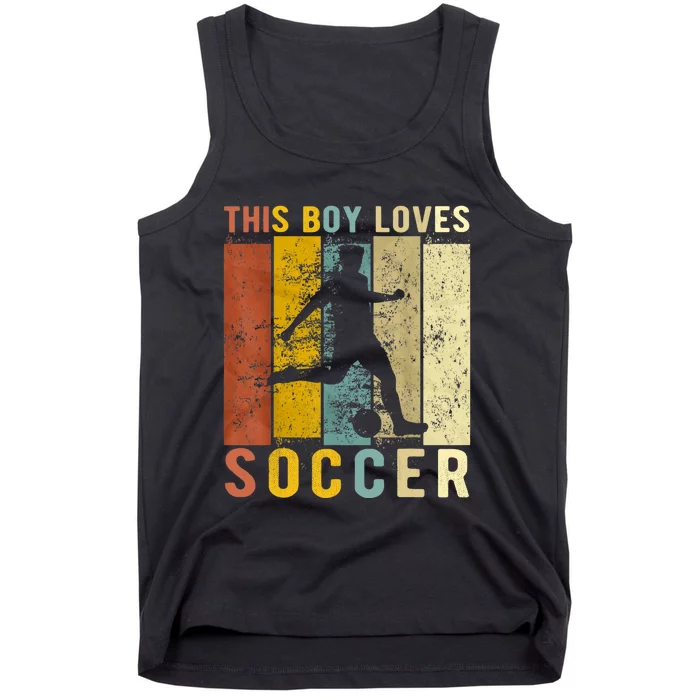 This Boy Loves Soccer Boy Soccer Tank Top