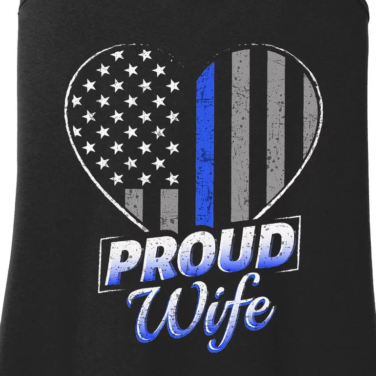 Thin Blue Line Flag Thin Blue Line Women Police Wife Ladies Essential Tank