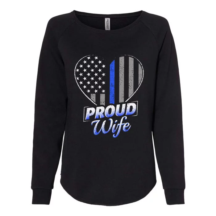 Thin Blue Line Flag Thin Blue Line Women Police Wife Womens California Wash Sweatshirt