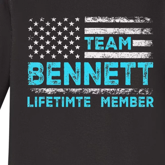 Team Bennett Lifetime Member Design Baby Long Sleeve Bodysuit