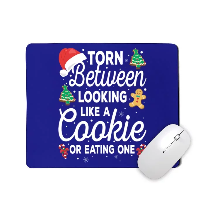 Torn Between Looking Like A Cookie And Eating One Xmas Santa Cute Gift Mousepad