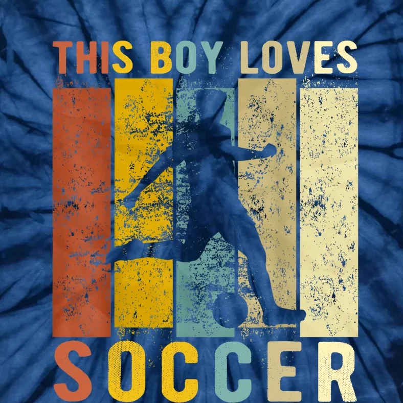 This Boy Loves Soccer Boy Soccer Tie-Dye T-Shirt