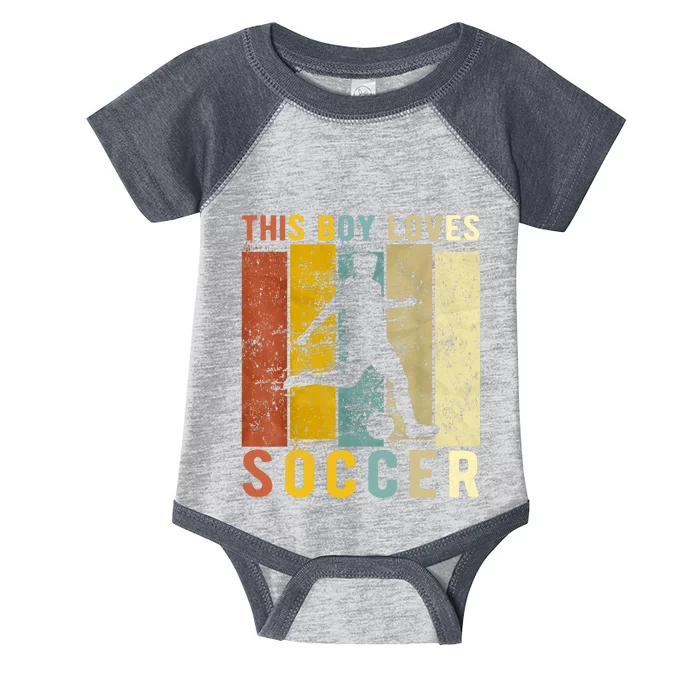 This Boy Loves Soccer Boy Soccer Infant Baby Jersey Bodysuit