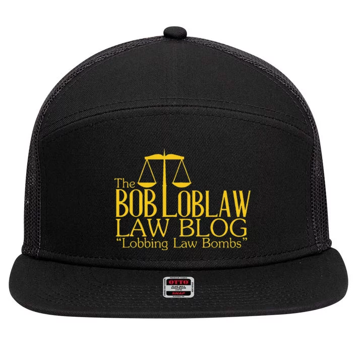 The Bob Loblaw Law Blog Lobbing Law Bombs 7 Panel Mesh Trucker Snapback Hat