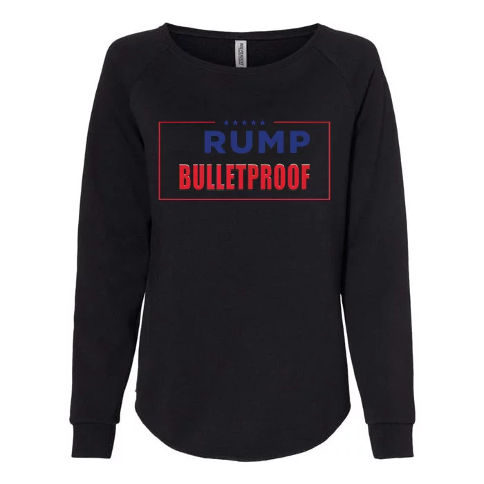 Trump Bulletproof Love And Support America Womens California Wash Sweatshirt