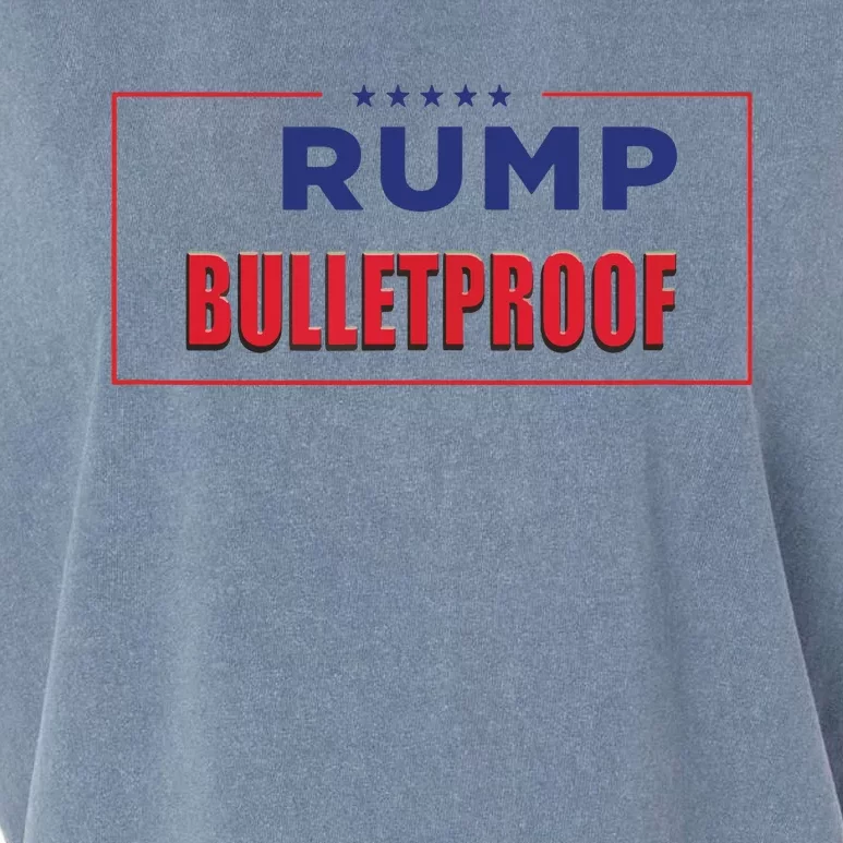 Trump Bulletproof Love And Support America Garment-Dyed Women's Muscle Tee