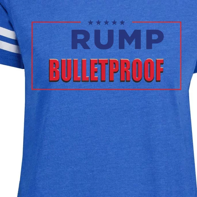 Trump Bulletproof Love And Support America Enza Ladies Jersey Football T-Shirt