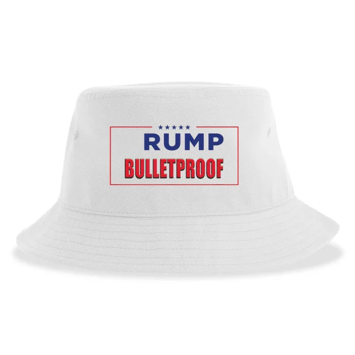 Trump Bulletproof Love And Support America Sustainable Bucket Hat