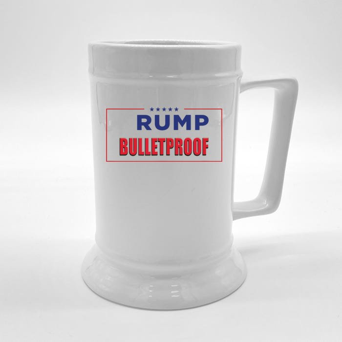 Trump Bulletproof Love And Support America Front & Back Beer Stein