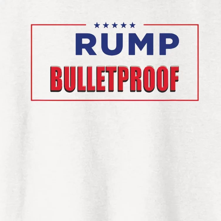 Trump Bulletproof Love And Support America Women's Crop Top Tee