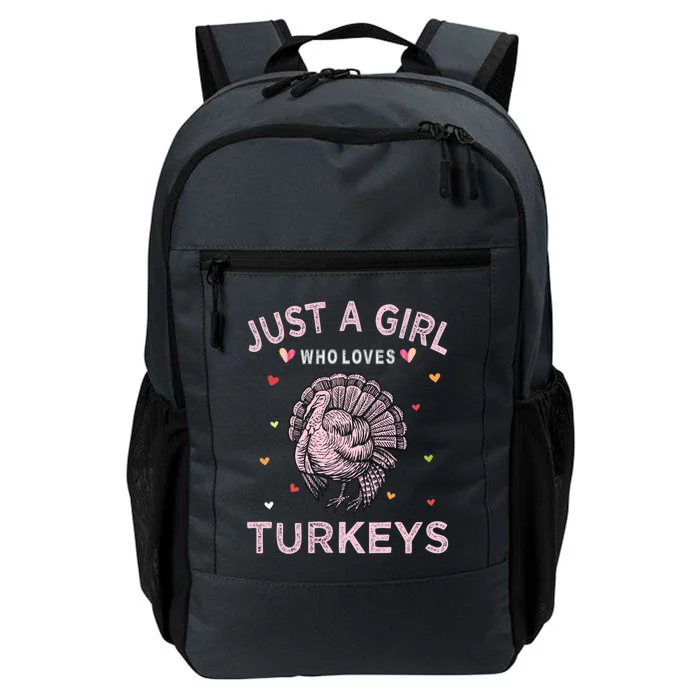 Turkey Bird Lover Tee Just A Girl Who Loves Turkeys Gift Daily Commute Backpack