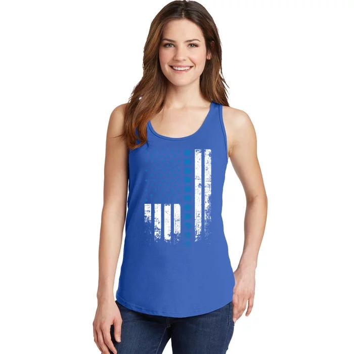 Thin Blue Line Flag St Patricks Day 2020 Police Officer Gift Ladies Essential Tank