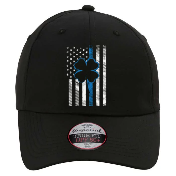 Thin Blue Line Le Cop Police Irish Us Flag St Patricks Day Gift The Original Performance Cap