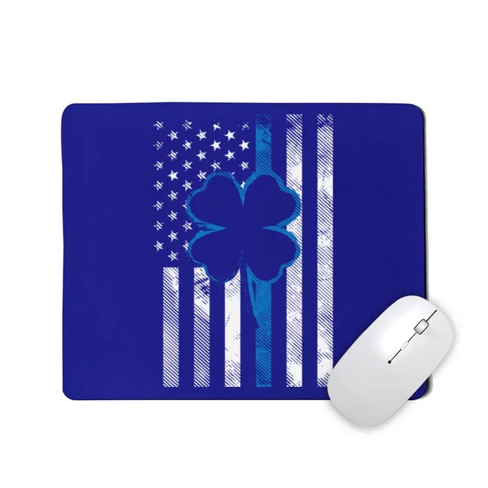 Thin Blue Line Le Cop Police Irish Us Flag St Patricks Day Gift Mousepad