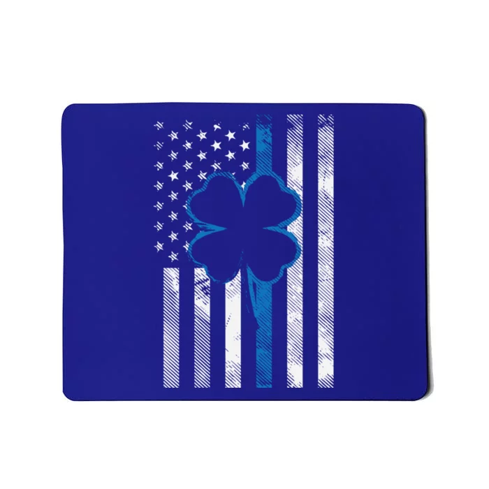 Thin Blue Line Le Cop Police Irish Us Flag St Patricks Day Gift Mousepad