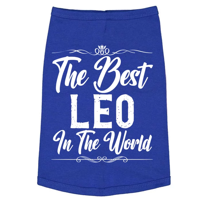 The Best Leo In The World Great Gift Doggie Tank