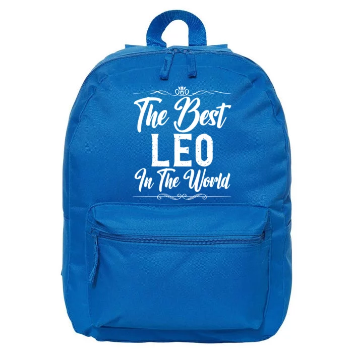 The Best Leo In The World Great Gift 16 in Basic Backpack