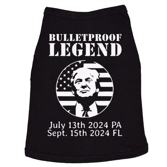 Trump Bulletproof Legend You Missed Again Twice Pa Fl Golf Doggie Tank