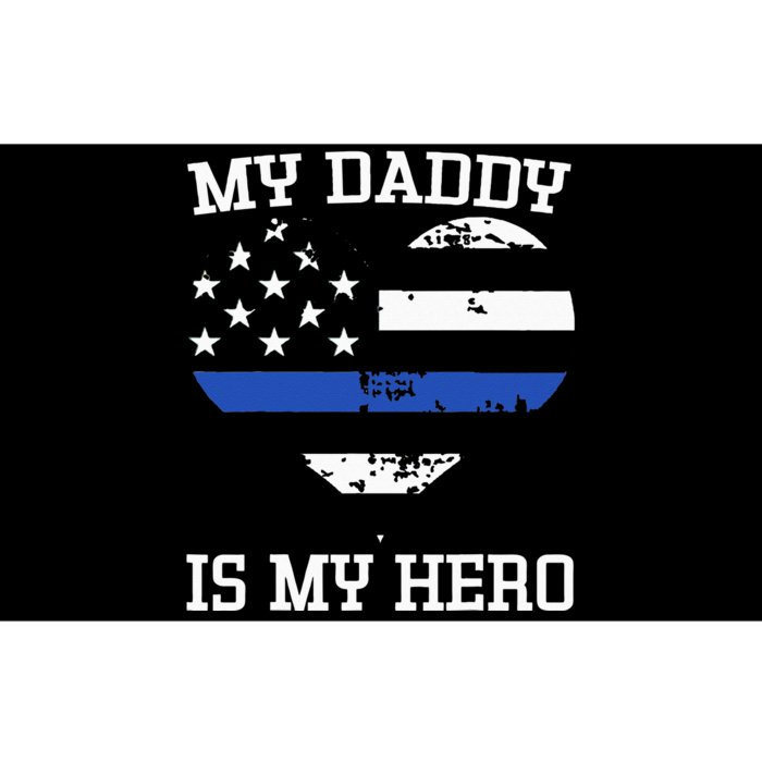 Thin Blue Line Heart Flag Police Officer Support Bumper Sticker