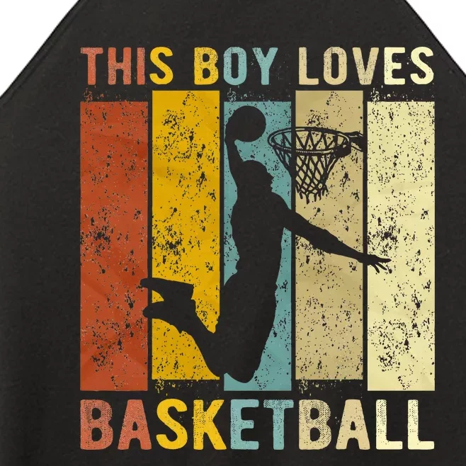 This Boy Loves Basketball Basketball Women’s Perfect Tri Rocker Tank