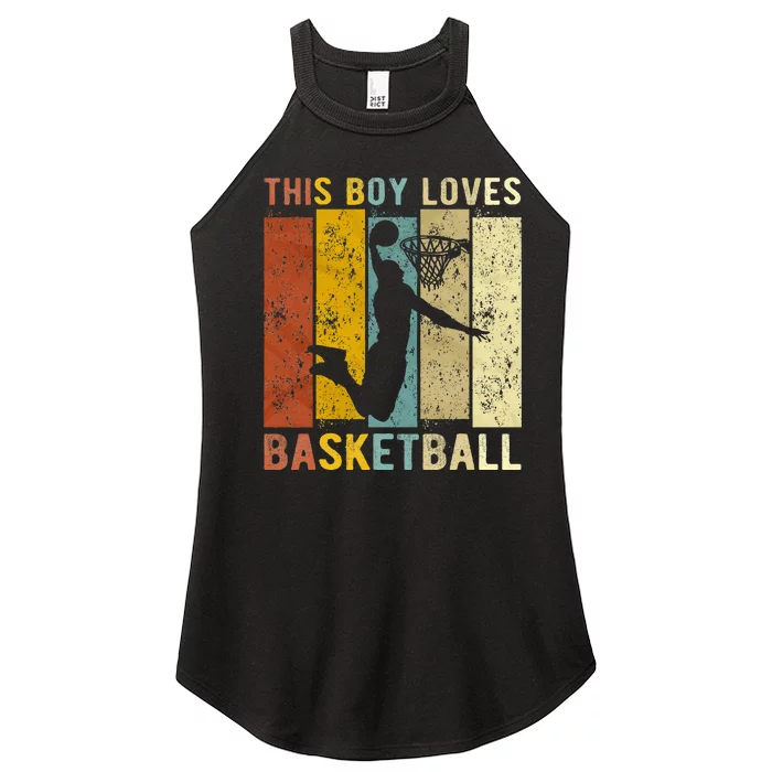 This Boy Loves Basketball Basketball Women’s Perfect Tri Rocker Tank