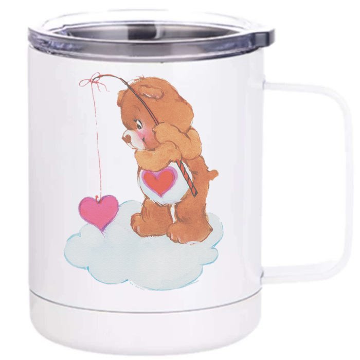 Tenderheart Bear Love Fishing Front & Back 12oz Stainless Steel Tumbler Cup