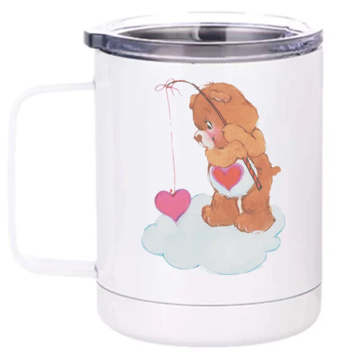 Tenderheart Bear Love Fishing Front & Back 12oz Stainless Steel Tumbler Cup