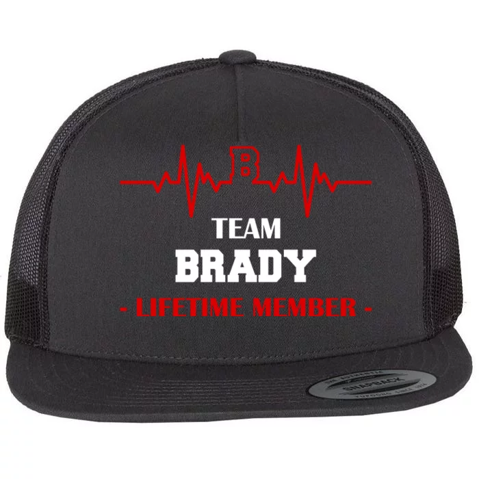 Team Brady Lifetime Member Flat Bill Trucker Hat