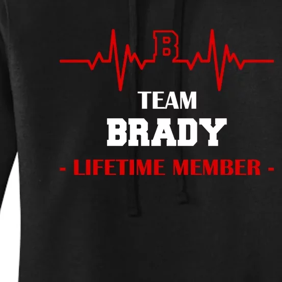 Team Brady Lifetime Member Women's Pullover Hoodie