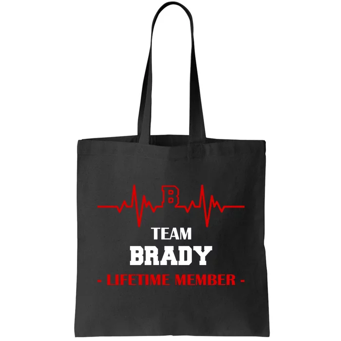 Team Brady Lifetime Member Tote Bag